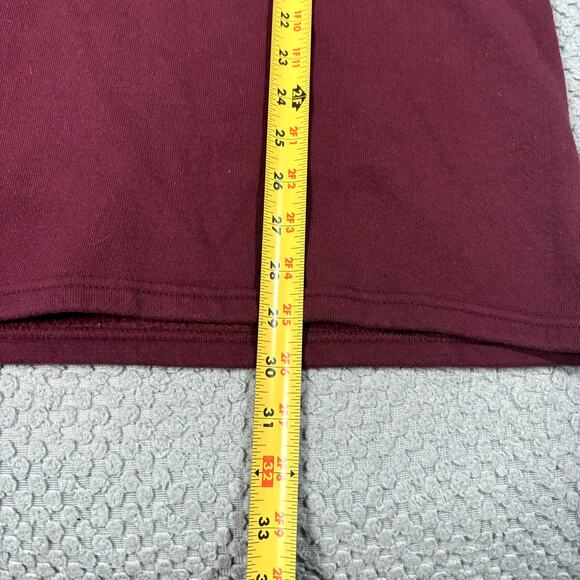 VTG 90's Harley Davidson USA Made Men's Maroon 1/4 Zip Sweatshirt Sz L - Picture 8 of 8